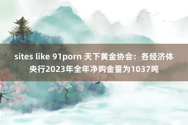 sites like 91porn 天下黄金协会：各经济体央行2023年全年净购金量为1037吨