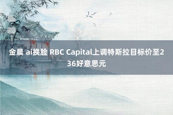 金晨 ai换脸 RBC Capital上调特斯拉目标价至236好意思元